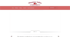 Desktop Screenshot of mountainvalleyorchard.com
